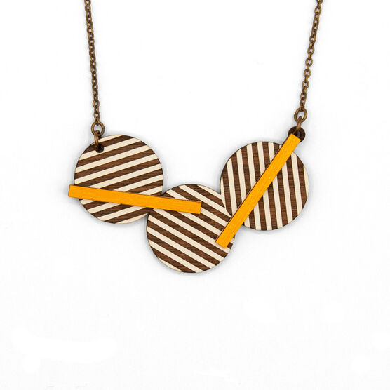 Two Golden Bars necklace